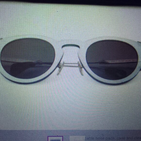 Police blue vintage round-shape sunglasses